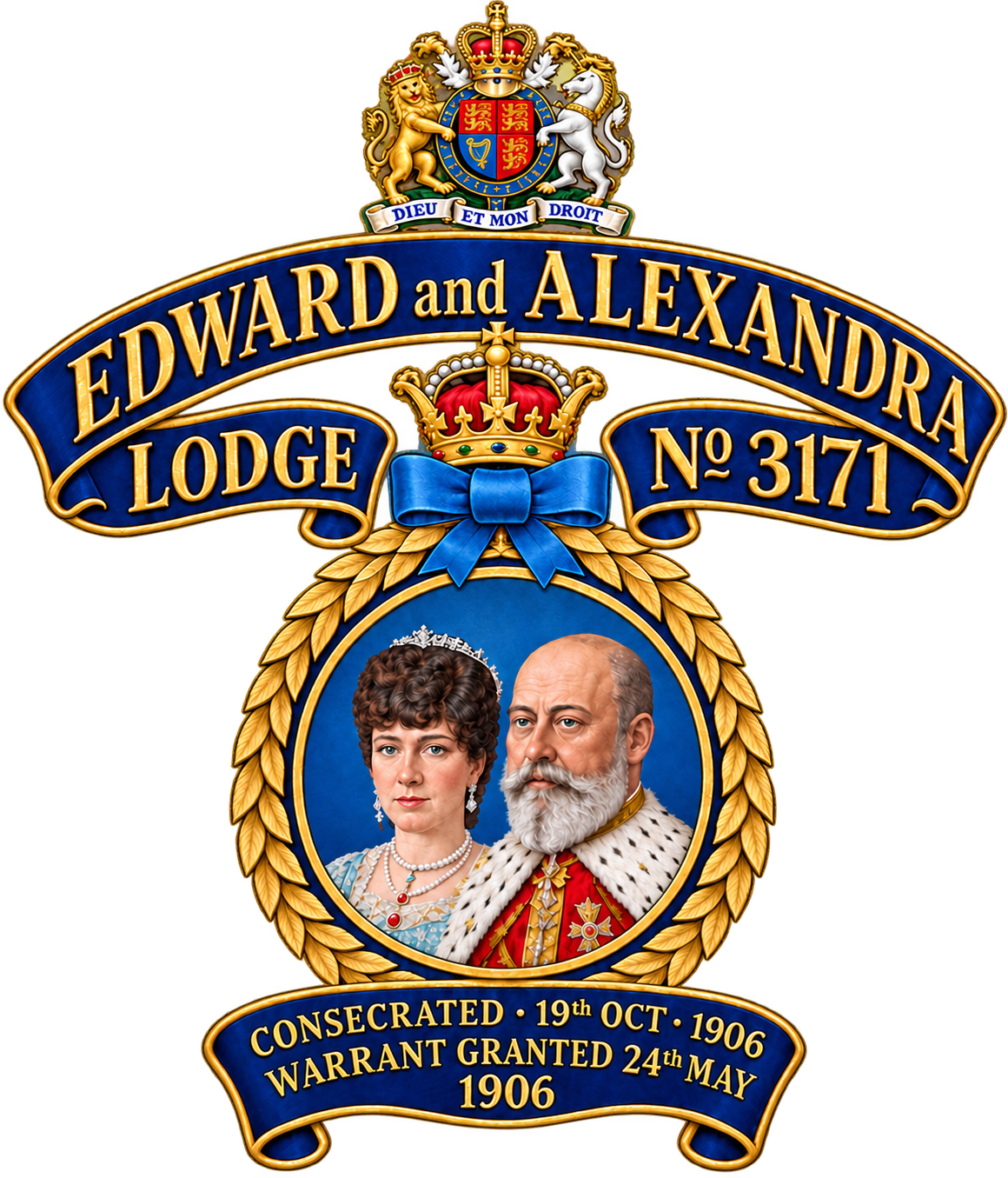 Edward and Alexandra Lodge crest